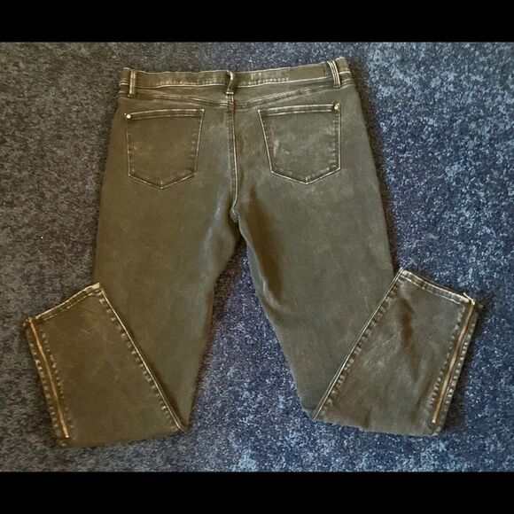 City Skinny Plus Size Women’s black Leg Zip Skinny Jeans.Size 14 - Picture 5 of 11